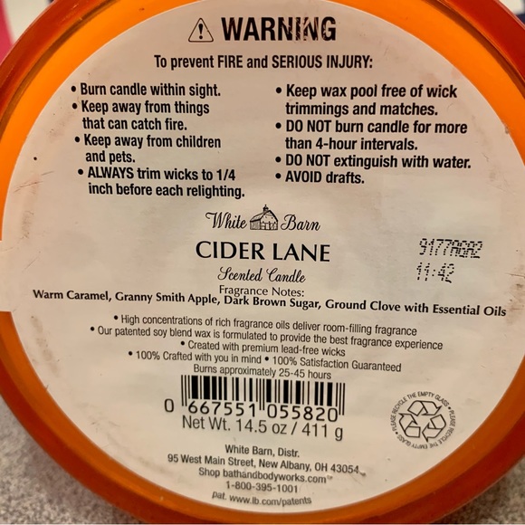 ✨RARE Cider Lane Candle Bath & Body Works✨ - Picture 3 of 3